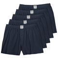 Dave's Boxershorts blau 5er-Pack, Übergröße 8-20, 100% Baumwolle schön weich NEU