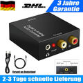 Digital to Analog Audio Converter Optical Coaxial Toslink Adapter RCA Klinke L/R