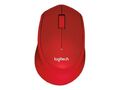 Logitech M330 Silent Plus Kabellose Maus Rot schnurlos USB Wireless