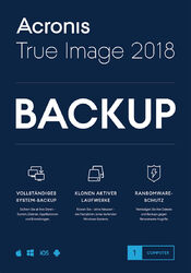 Acronis True Image 2018 1-PC Dauerlizenz / Datensicherung/HDD-Copy / KEYDeutscher Händler / Rechnung