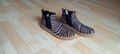 GABOR Damen Chelsea Stiefelette Gr. 7 - 41 Leder schwarz-braun TOP!