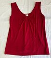 Elegantes ärmelloses Damen Top von Lady M in Rot, Größe 42