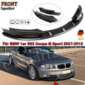 Spoilerlippe für BMW E82 E88 M-Paket Frontspoiler Spoilerschwert CARBON SCHWARZ