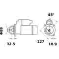 Starter MAHLE MS 347 Startanlage