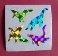 Stickeralbum Sticker Vintage 90er Jahre Great Seve Glitzer Prismatic Dinos