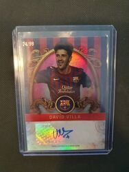 Topps Barcelona TeamSet David Villa Auto /99