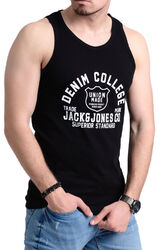 Jack & Jones Herren Tank Top Print Motiv Muskelshirts Regular Fit Neue Modelle