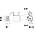 Starter MAHLE MS 414 Startanlage