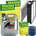 MANN INSPEKTIONSPAKET+LIQUI MOLY 5W-30 ÖL passend für HYUNDAI i30 GD KIA 1.4-1.6