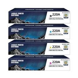 4x Kompatible Toner (MIT CHIP) für HP 220A 220X Color Laserjet Pro 4202dn 4202DW