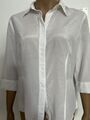 Gerry Weber Damen Bluse Weiß Größe 42 Weiß 3/4 Arm