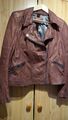 Damen Lederjacke, braun, aus Lammnappa, 38