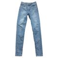 Levis Jeans Hose Mile High Super Skinny Damen W29 Blau Stretch Helle Waschung