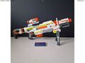 NERF Nerf N-Strike Modulus ECS-10 Blaster mit Aufsätzen - getestet & funktionsfähig