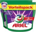 Ariel Pods All-in-1 Detergent, 104 Washes, Colour Detergent, Universal Radiant