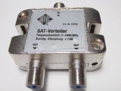 1-50x Telefunken 2-fach digital SAT Splitter Antennen TV Verteiler  Weiche LNB