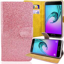 Glitzer Handy Tasche für Sony Xperia Schutz Hülle Book Cover Flip Case Bling