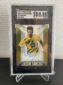 Jadon Sancho Topps Chrome BVB 2020-21 Gold Auto /10 On Card SGC 8.5 Auto 10