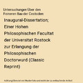 Untersuchungen Über den Feineren Bau der Cestoden: Inaugural-Dissertation; Eine