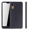 Huawei P20 Hülle Case Handy Cover Schutz Tasche Schutzhülle Bumper Etuis Schwarz