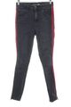 ZARA WOMAN Skinny Jeans Damen Gr. DE 36 dunkelgrau-rot-silberfarben Jeans-Optik