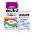 Simplicol Textilfarbe expert Flieder-Lila 150g & Farb-Fixierer Expert 90ml