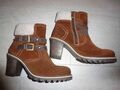 Warme Tamaris-Stiefelette, Wildleder, Gr. 40, tolle Farbe, 1 x getragen