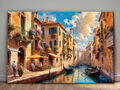 Kanal in Venedig –  wie Ölgemälde, Digital Art, KI Art