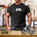 Alpha T-Shirt Fitnessstudio Kleidung Bodybuilding Training Training Übung Boxen MMA Top