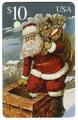 Santa Im Kamin : 1995 Post Service Weihnachten Probe Handy Karte