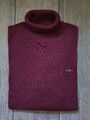 Neu* Gant Cotton Rollneck Rollkragen Pullover Gr.S Bordeaux Rot Melange Gr.S