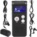 NEU Digital Diktiergerät Tragbar Aufnahmegerät Audio Sound Voice Recorder MP3 DE