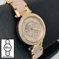 Michael Kors MK6110 Parker PVD Roségold Chronographen Acetat Mode Damenuhr