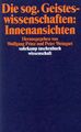 Die sog. Geisteswissenschaften: Innenansichten (suhrkamp taschenbuch wissen ...