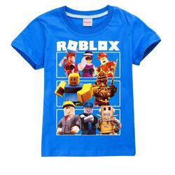 Kind Jungen Mädchen Roblox Druck Kurzarm T-Shirt Sommer Casual Unisex Tee Top 