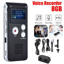 Digital Voice Recorder Diktiergerät Audio MP3-Player Sound Voice Recorder DE