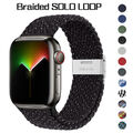 Nylon Sport Loop Armband für Apple Watch Series 9 8 7 6 5 4 3 SE Ultra 2 38-49mm