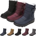 Damen Winter Wasserdicht Schneeschuhe Warm Stiefel Stiefeletten Flache Boots DE*