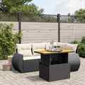 Gartenmöbel Sofa Garnitur Gartengarnitur Garten Sitzgruppe 5-tlg. Schwarz vidaXL