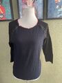 Basler Shirt  Gr.40 Retro Vintage Rock Basic Baumwolle NEU Blau Schwarz Stretch