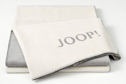 JOOP! Decke Wohndecke Melange-Doubleface Farbe Natur-Silber, 706232, 150x200cm