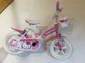 12 Zoll Kinder Mädchen Fahrrad Kinderfahrrad Mädchenfahrrad Hello Kitty u. Helm