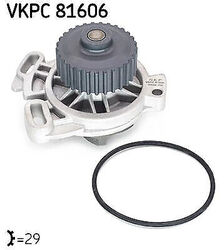 SKF VKPC 81606 Wasserpumpe für AUDI 100 200 80 90 44 44Q C3 43 C2 81 85 B2 89