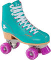 Hudora Roller Disco grün/lila Größe 35  - Retro Rollschuhe mit Absatz