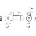 Starter MAHLE MS 432 Startanlage