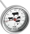 TFA Dostmann Bratenthermometer aus Edelstahl für Fleisch, Backofen und Grill, 14