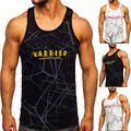 Tank Top Tanktop T-Shirt Tee Achselshirt Muskelshirt Aufdruck Herren BOLF Motiv