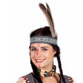 Indianer,Stirnband,Feder, Haarband, Kopfschmuck, Squaw ,Accessoire , Kostüm,