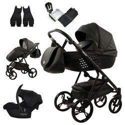 IMPERIAL Kinderwagen 2in1/3in1/4in1 Öko-Leder /Autositz I-Size/ISOFIX-Basis