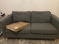 IKEA PÄRUP, 2er-Sofa, Vissle Grau, Weich, Bezug waschbar, 165x80x86